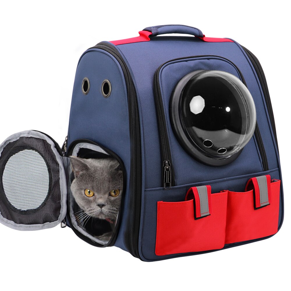 Kattekat rygsæk åndbar kattebærer udendørs kæledyrs skuldertaske til små hunde katte rumkapsel astronaut rejsetaske bærbar