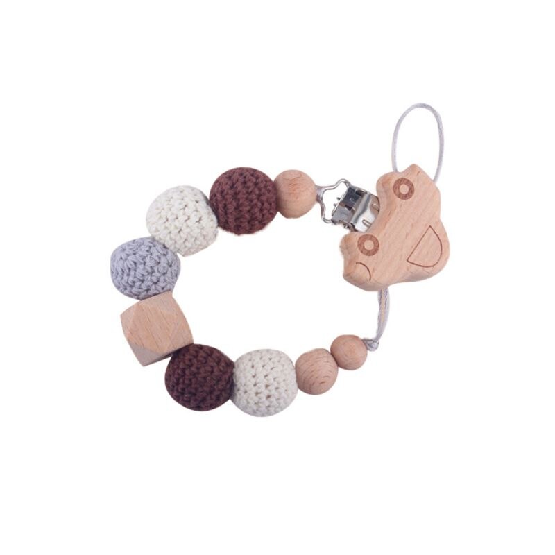 NewBaby Teether Bracelet Molar Stick Non Toxic Silicone Bite Stick Cute Animal Pattern Toy: F