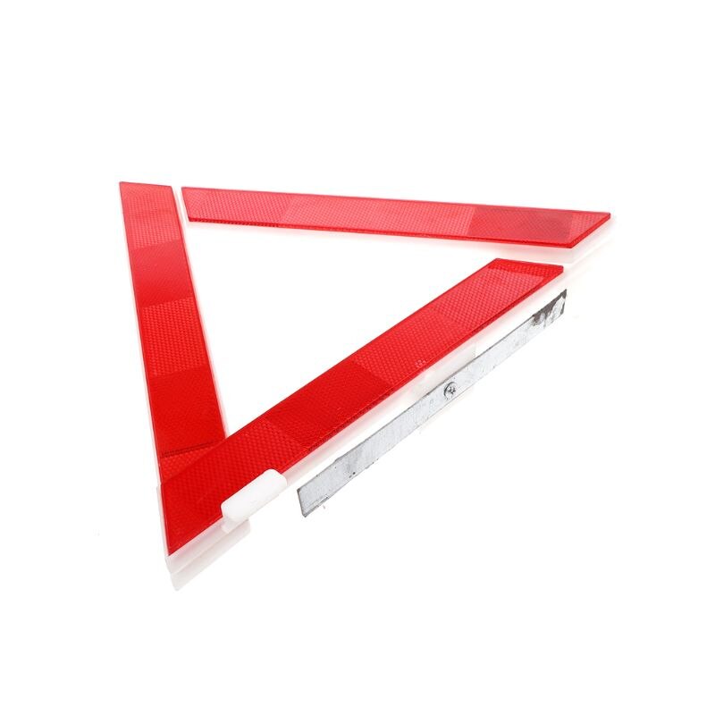 Señal de advertencia roja de peligro de seguridad reflectante triangular de avería de emergencia para camión y coche