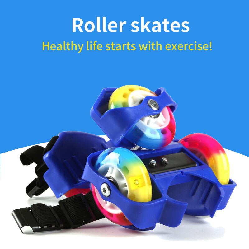 freundlicher Ferse Rad Rollschuh Schuhe Räder Sport Bunte LED Blinkt Kleine Wirbelwind Rolle freundlicher Blinklicht Räder