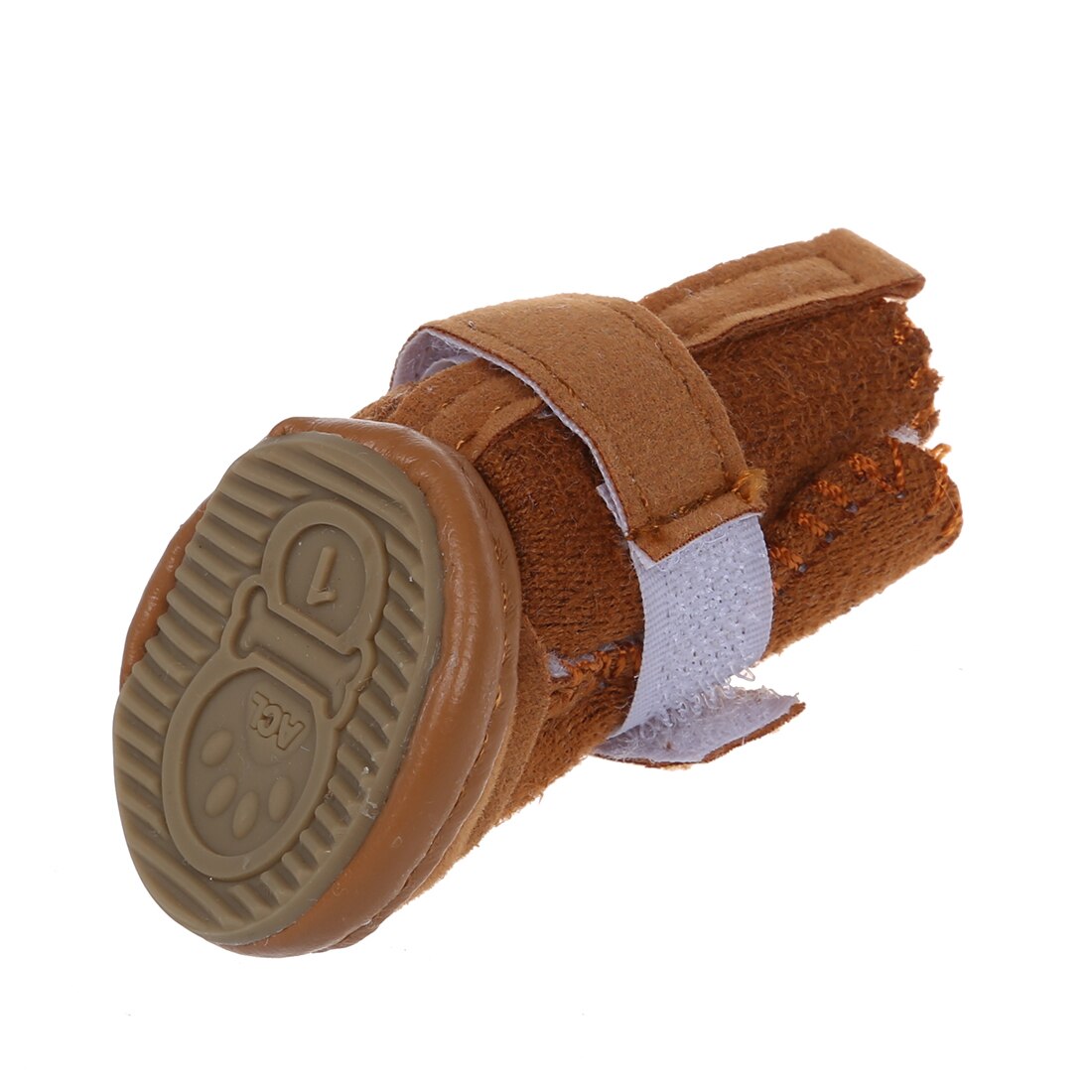 MACH Dog Pet Sapatos de Neve Botas de Inverno Quente Botas de Protecção Conjunto de 4 Tamanho Café 1
