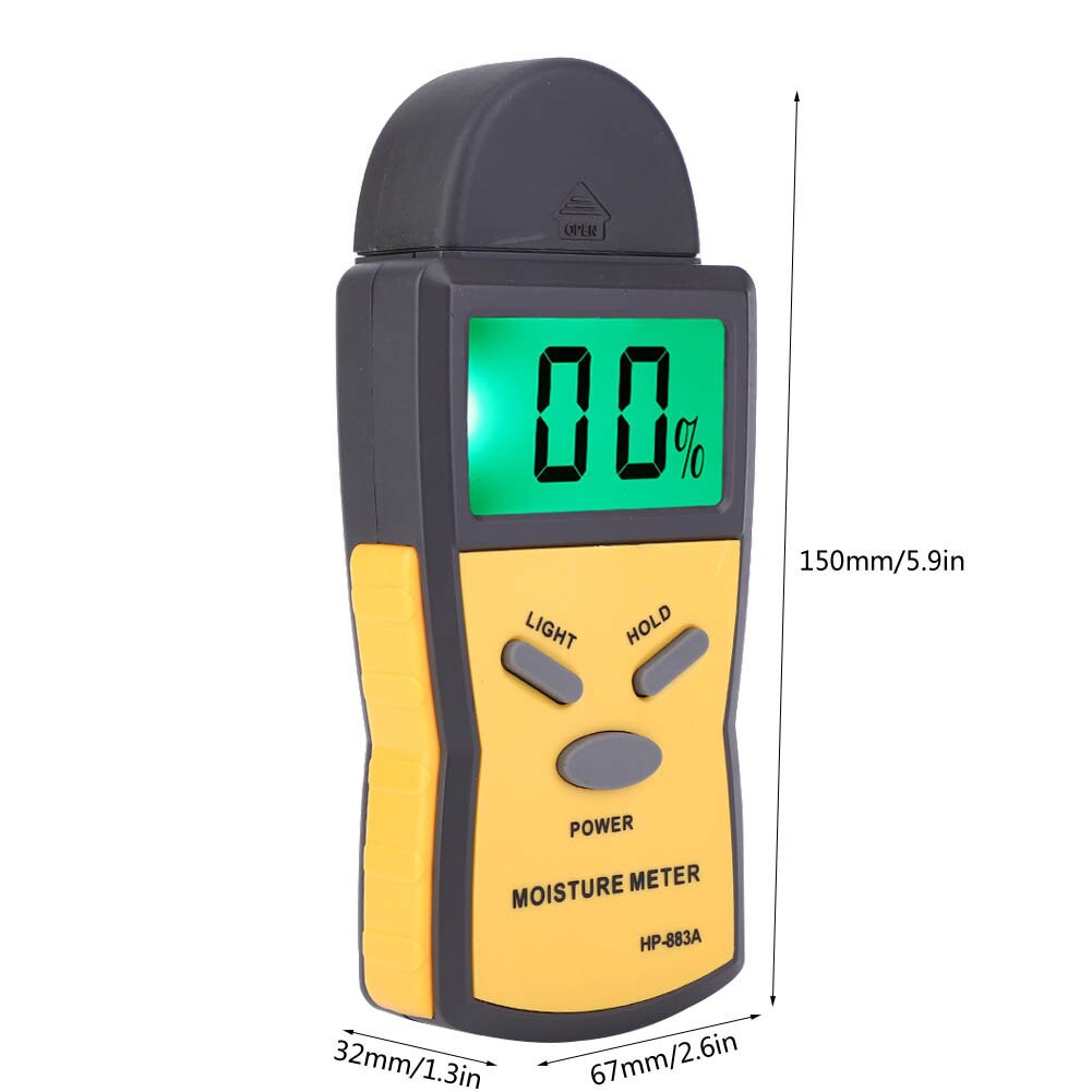 Handheld Portable Digital Wood Moisture Meter Hygrometer Timber Humidity Tester