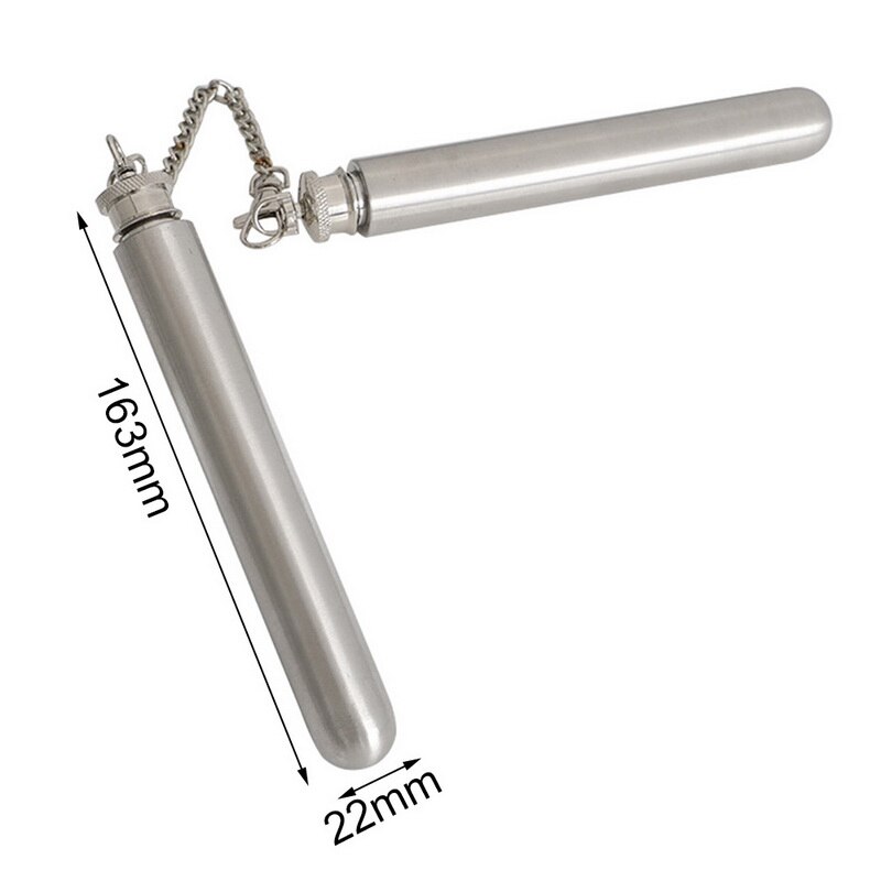 1oz/1.5oz Flasks Polished Round Bottom Tubular Wine Pot Wine Bottle Wine Whisky Bottle Portable Stainless Steel