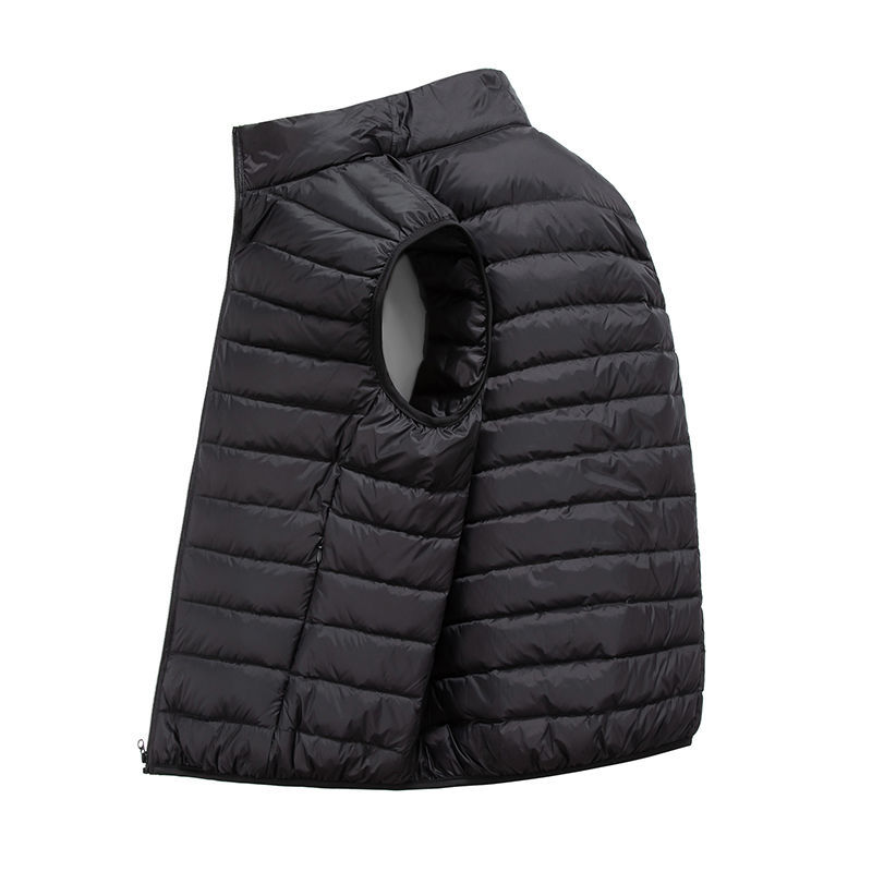 Jas Ultralicht mouwloos puffervestjack Ultradun warm lichtgewicht donsjack Vest Winter herenvestjassen