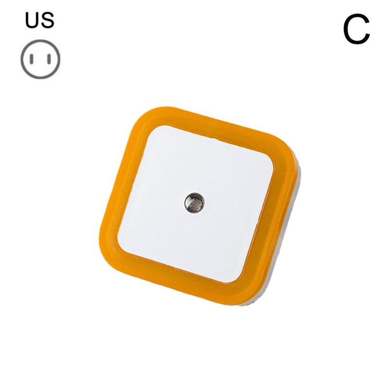 Led Sensor Controle Led Nachtlampje Lamp Wc Licht Nachtkastje Ons Backlight Eu Lamp Baby Plug Slaapkamer Lamp Controle Muur licht Z1X2: US orange