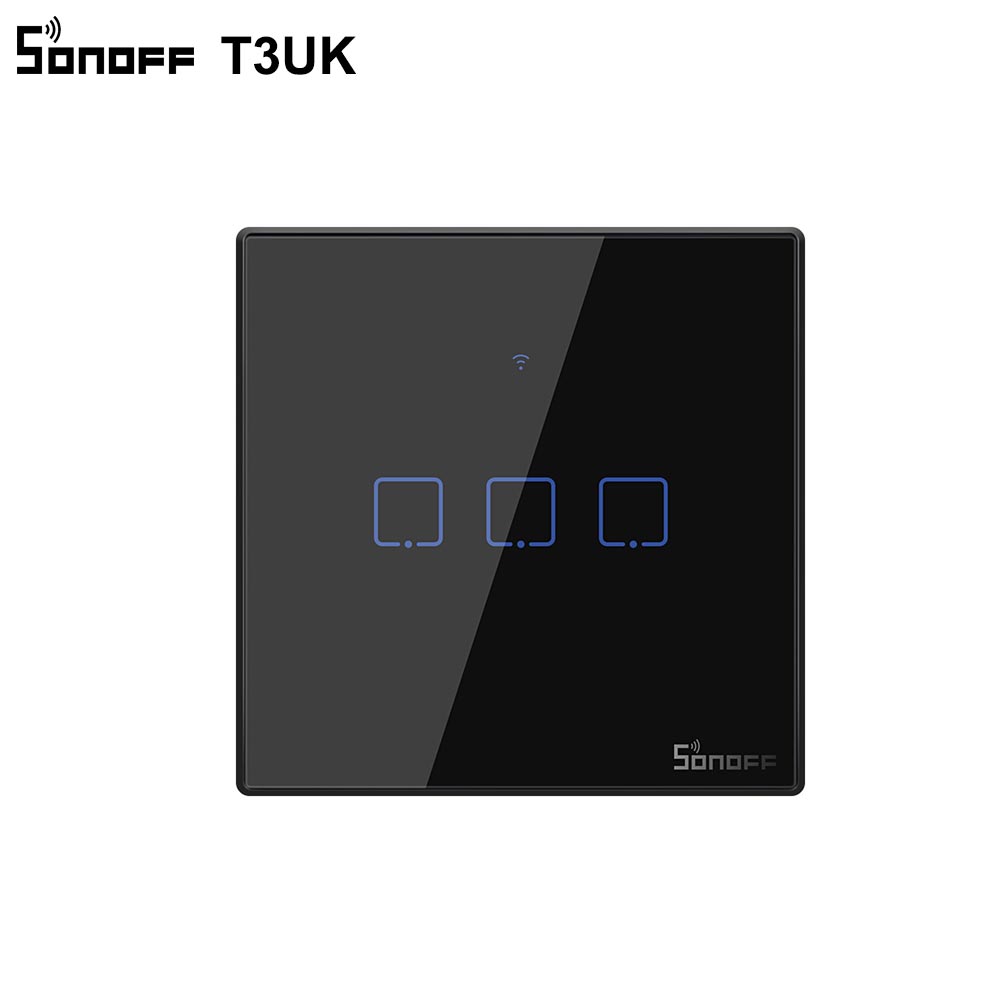 Itead SONOFF TX T2/T3 UK Smart Touch Switch Wifi Wall Light Switch Voice APP 433mhz RF Remote Control Works With Alexa e-WeLink