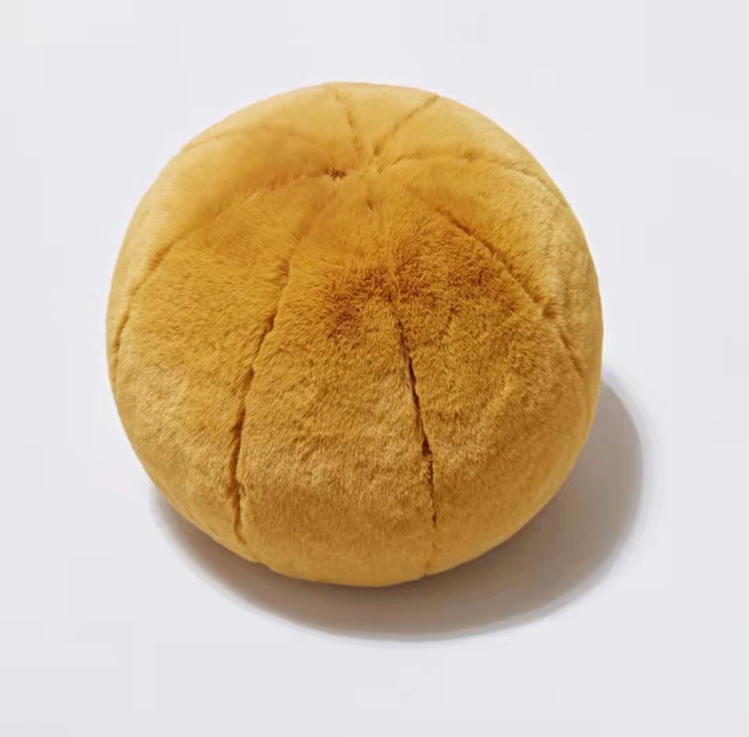 Pluszowy okrągły królik futrzana poduszka śliczny rzut poduszka aksamitna kulka poduszka nordycki Dom dekoracyjna kanapa krzesło biurowe poduszki wystrój domu: żółty