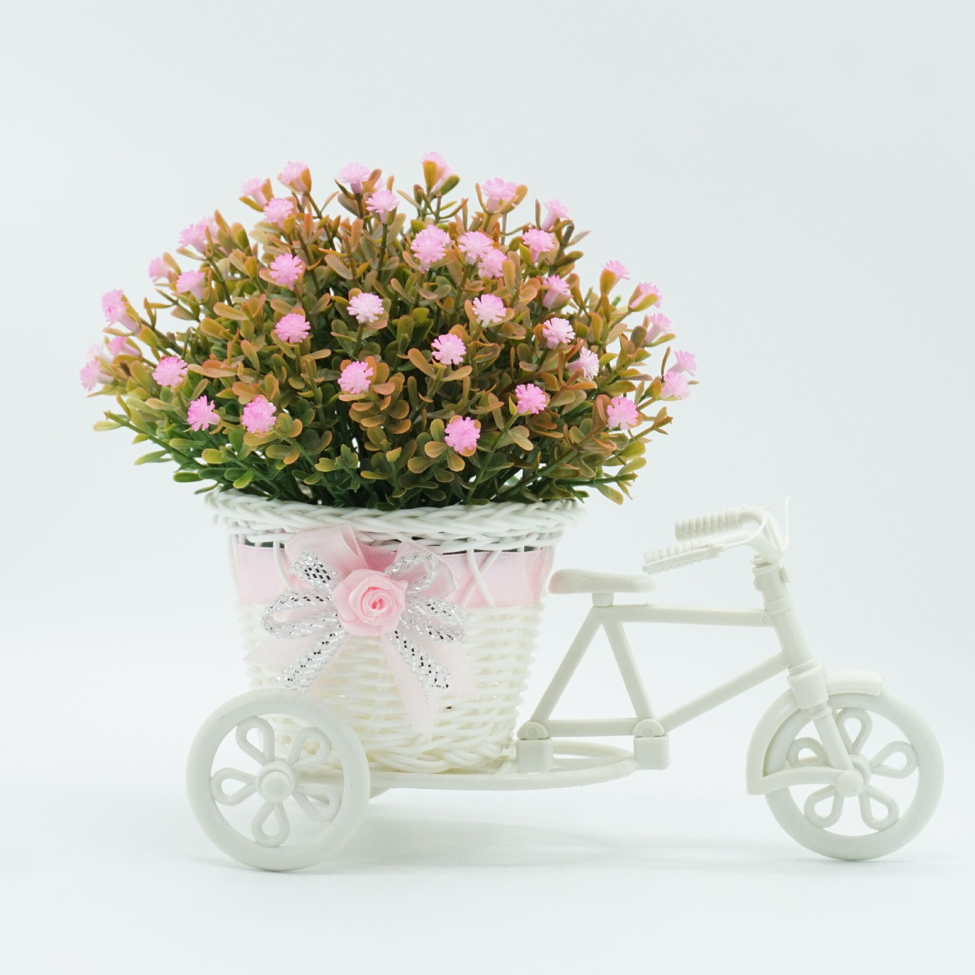 Artificial Flower Decoration Artificial Potted Plant Home Decoration Plants Flower Bonsai: Pink