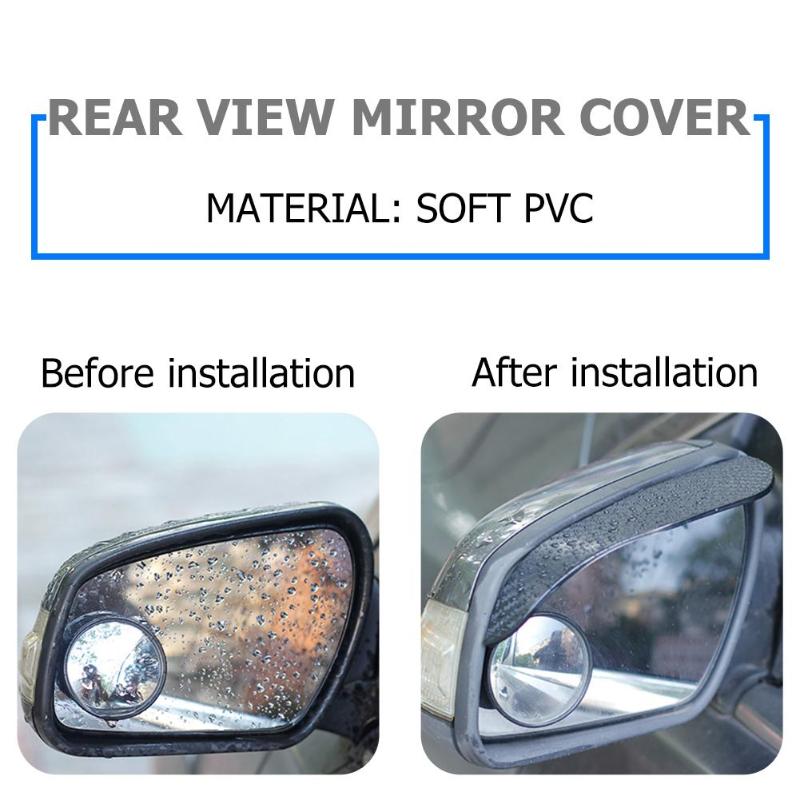 Karbonfiber bakspeil regn øyenbryn for citroen  c4 cactus  c3 picasso  c5 aircross  ds7 ds4 c- elysee