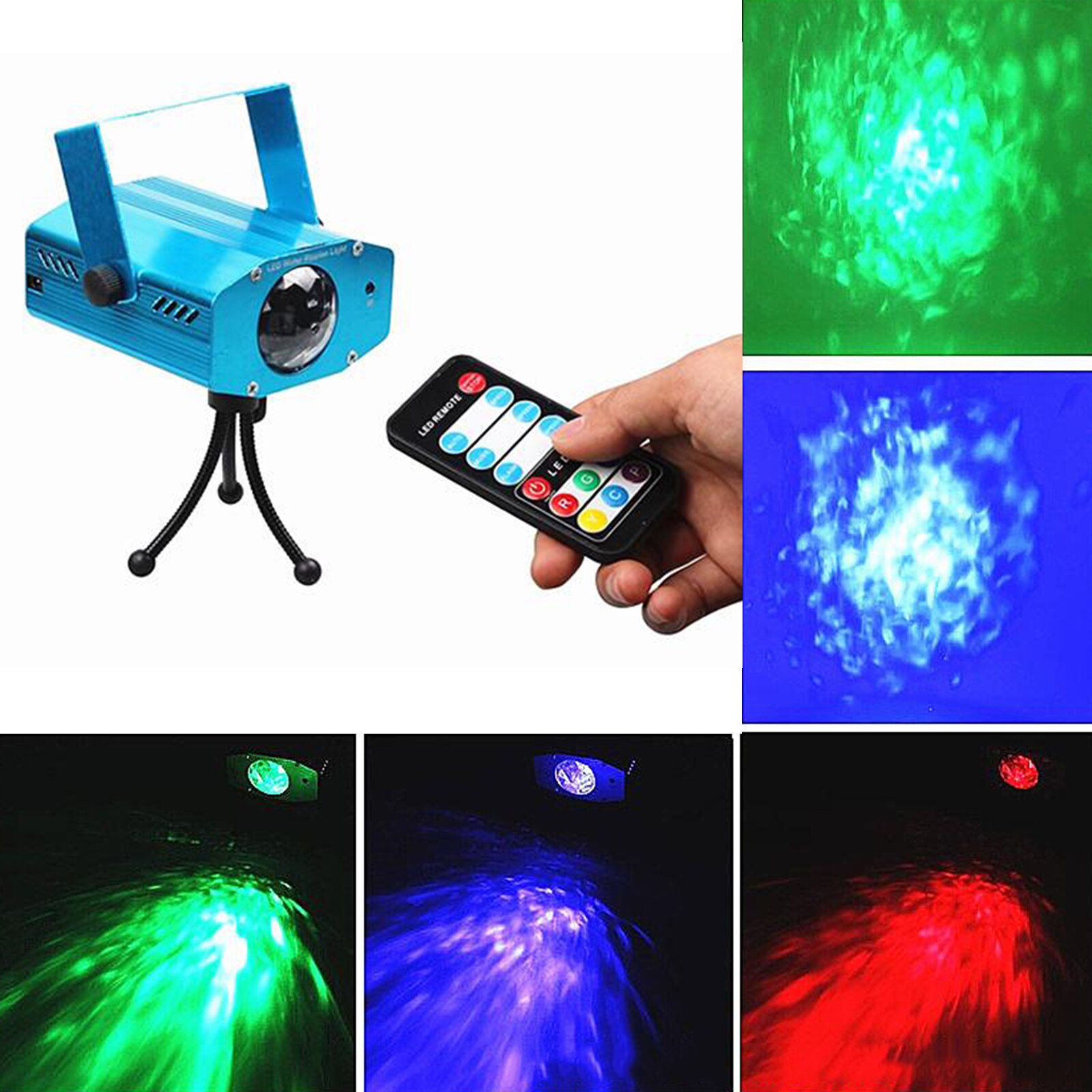 Rvb eau s lumières stroboscope 3 Modes mariage KTV lampe décor