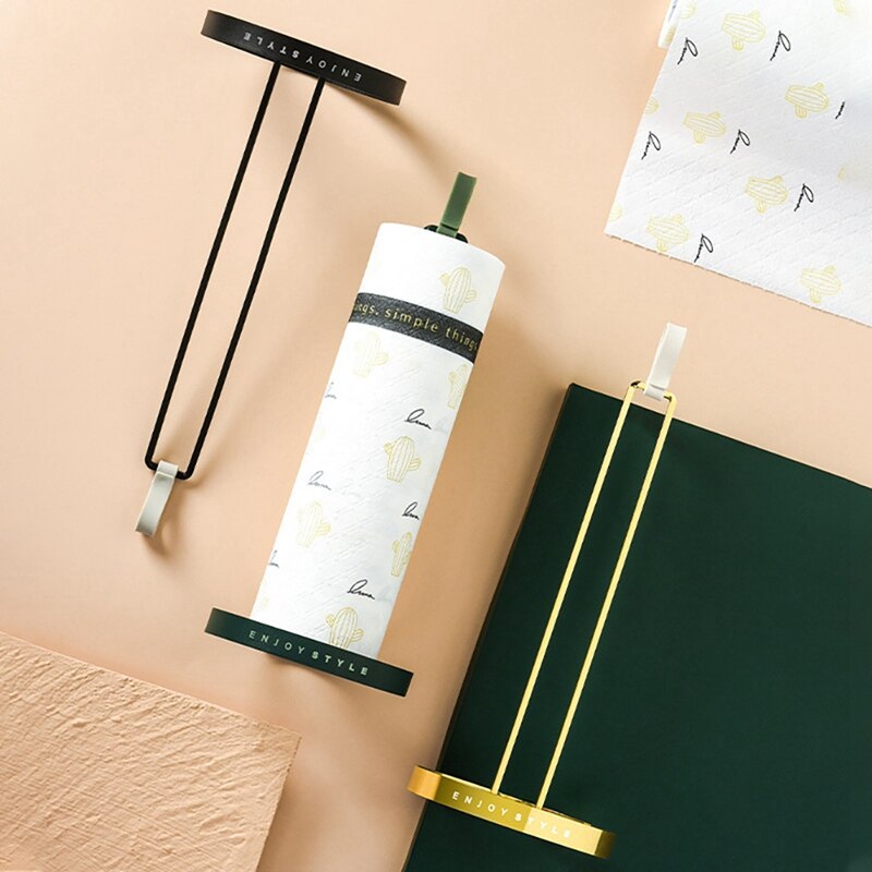 Toilet Roll Kitchen Stand Tissue Table Bathroom Paper Holder Suction Cup Rack Tissue Storage