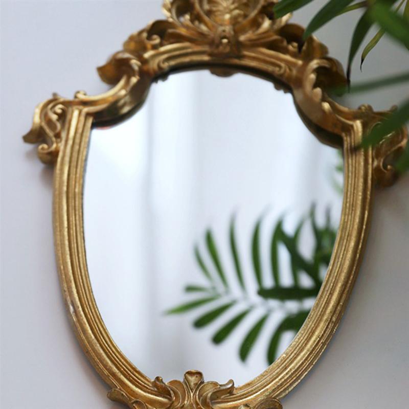 Espejo colgante Vintage para mujer y mujer, accesorios decorativos para decoración del hogar, exquisito espejo de maquillaje para baño,