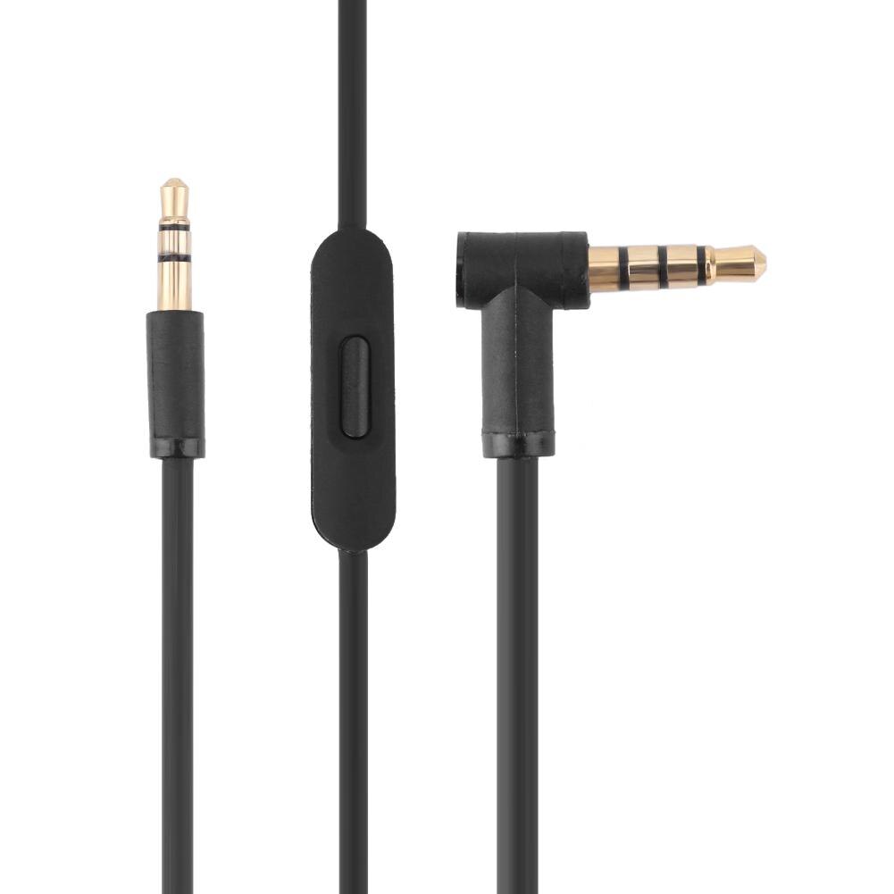 Vervanging 3.5Mm L Jack Audio Kabel Draad Koord Voor Beats Solo Hd Studio Pro Veel Compatibel Voor Beats Hoofdtelefoon: Black