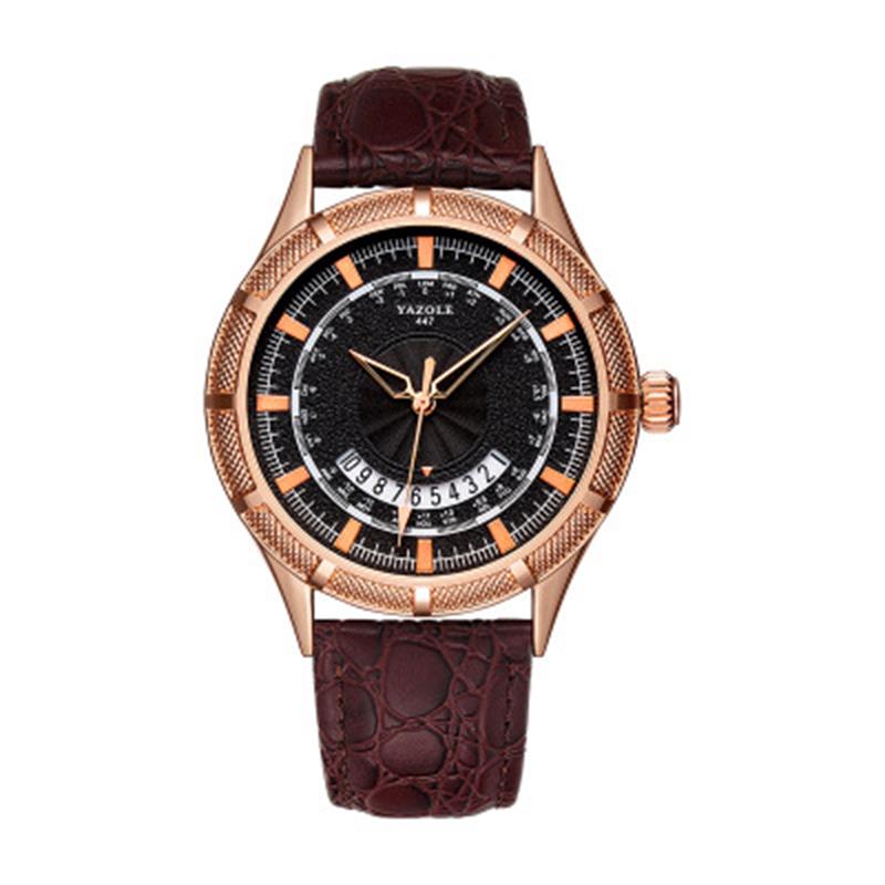 YAZOLE 447 neue herren uhr kalender quarz uhr nicht-mechanische uhr Export uhr: A04