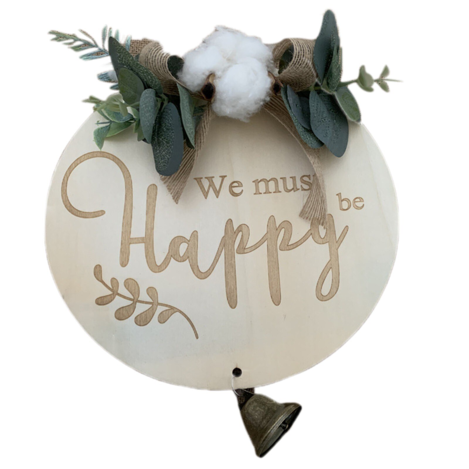 Garden Welcome Sign Wood Flower Wreath Spring Wedding Hanging Front Door Sign Welcome Wall Sign Home pendant Decoration: D