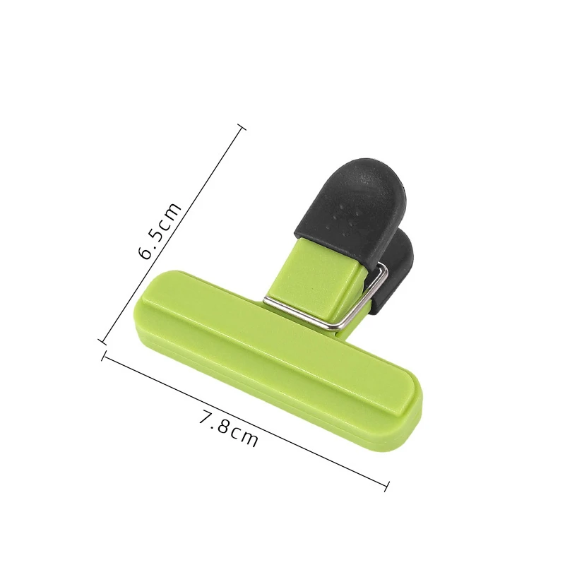 Portable Bag Clips Kitchen Storage Food Snack Seal Sealing Bag Clips Sealer Clamp Plastic Tool Kitchen Organization Accessories: light yellow