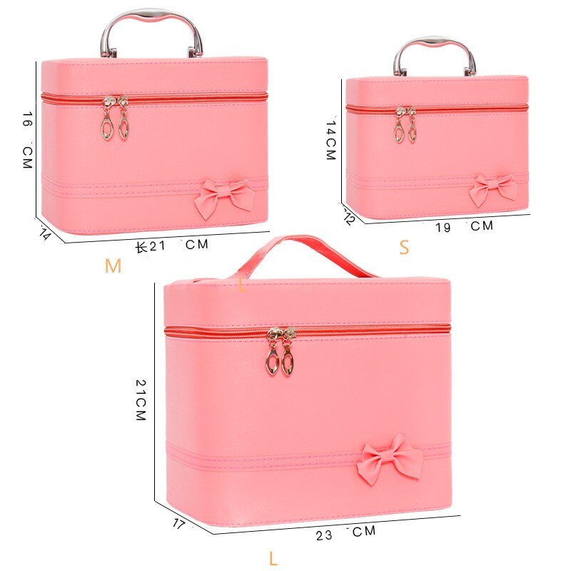 Cosmetic Bag Portable Large Capacity Manicure Beauty Storage Box Cosmetic Case Waterproof Lovely The MakeUp Bag