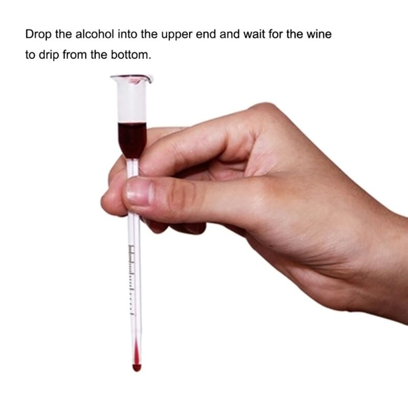 Vinfremstilling alkohol meter tester til vin alkohol 13cm gør gadget malt juice mete