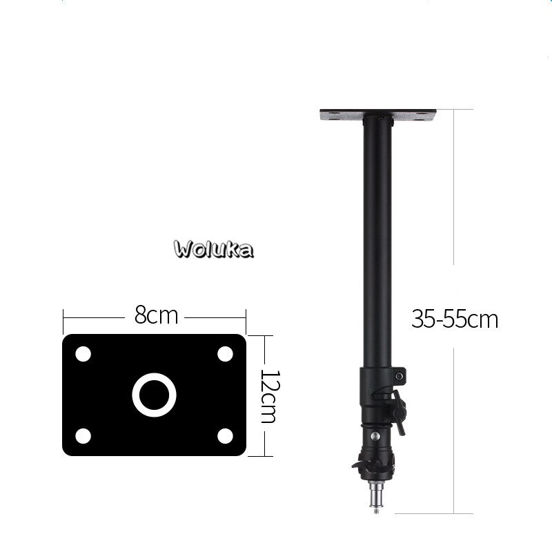 Retractable ceiling lamp holder with inverted ceiling lamp holder with fixed screw photography flash T18
