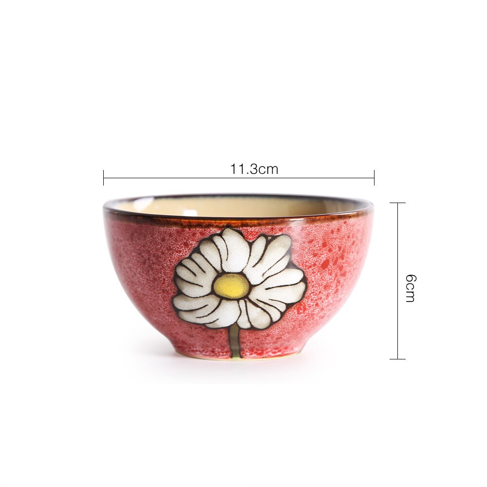 Ceramic Soup Basins Soup Bowl Fruit Salad Bowls with Lids Hotel Restaurant Tableware Snack Desserts Tray Cooking Plates: 4.5 inch 4