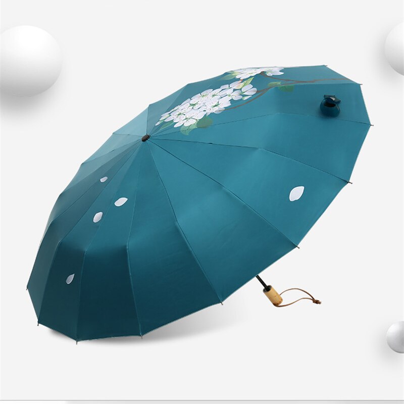 16 luu vahva sateenvarjo päärynä kukka putoava naiset sadevarusteet suoja parapluie guarda chuva päivänvarjo paraguas christmas