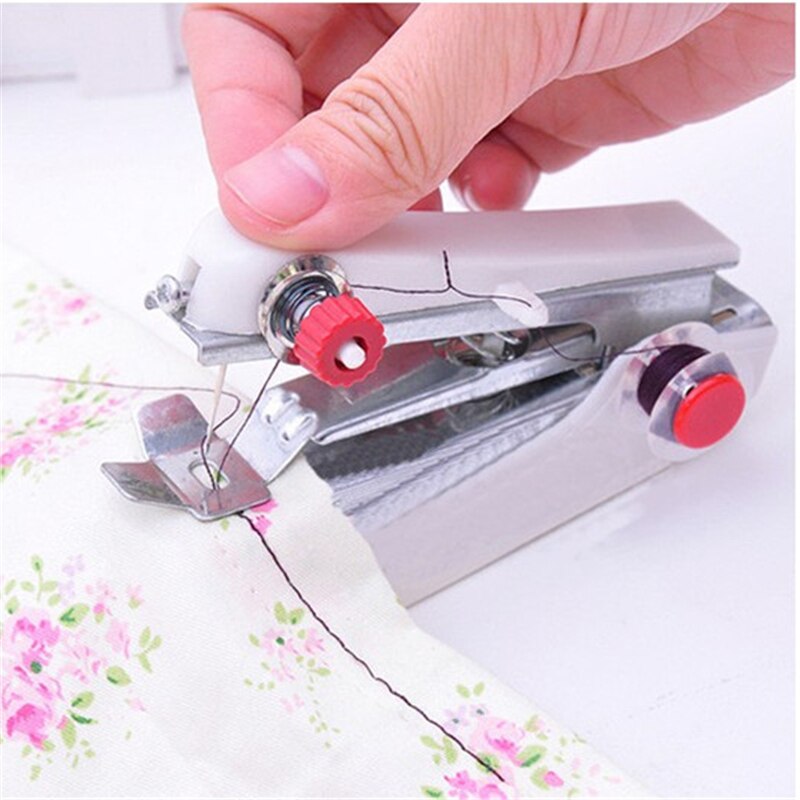 Portable Mini Hand Sewing Machine Household Quick Stitch Sew Sewing Tool Sewing Cloth Fabric Handy Needlework Sewing Accessories