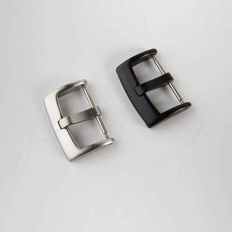 Metalen Horloge Gesp 16Mm 18Mm 20Mm 22Mm Vervanging Gespen Zilver Zwart Rvs Sluiting Horloge horlogeband Accessoires