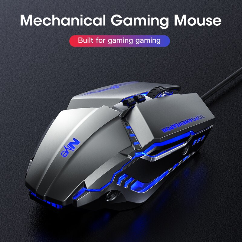Ergonomic Wired Gaming Mouse LED 3200 DPI USB Computer Mouse Gamer Mice G10 Silent Mause With Backlight Cable For PC Laptop