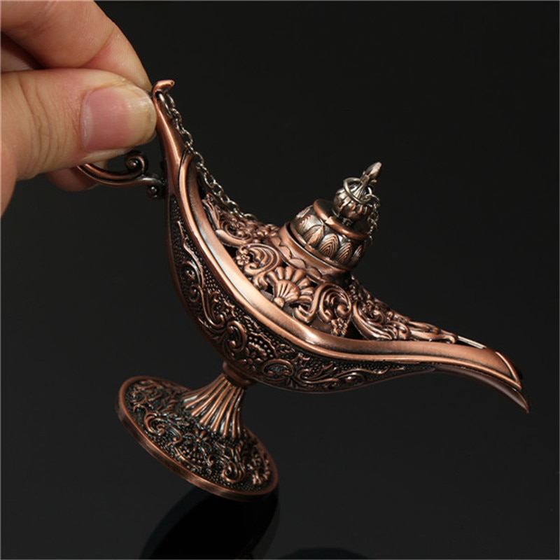 Lámparas mágicas estilo cuento de hadas Aladino, tetera, lámpara del genio, Juguetes Retro Vintage para decoración del hogar para niños,