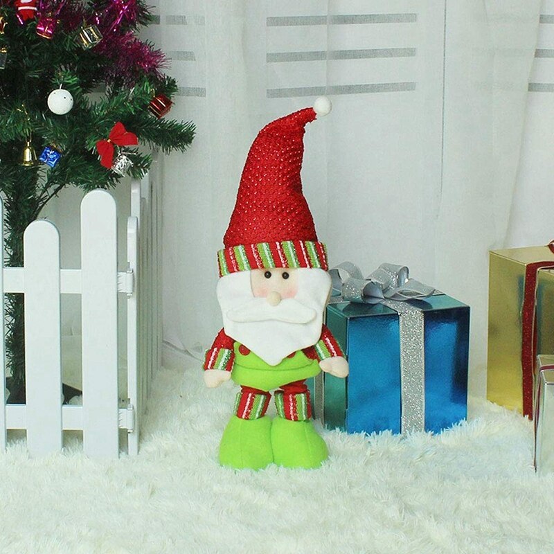 CA02838-Ornement de poupée Père Noël décoration de noël Posture debout