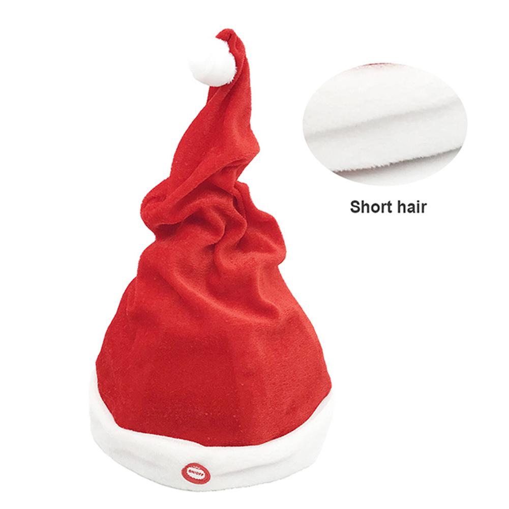 Electric Christmas Hat Swing Tail Adjustable Electric Music Novelty Funny Cartoon Hat Cosplay Christmas For Kids portable: 02