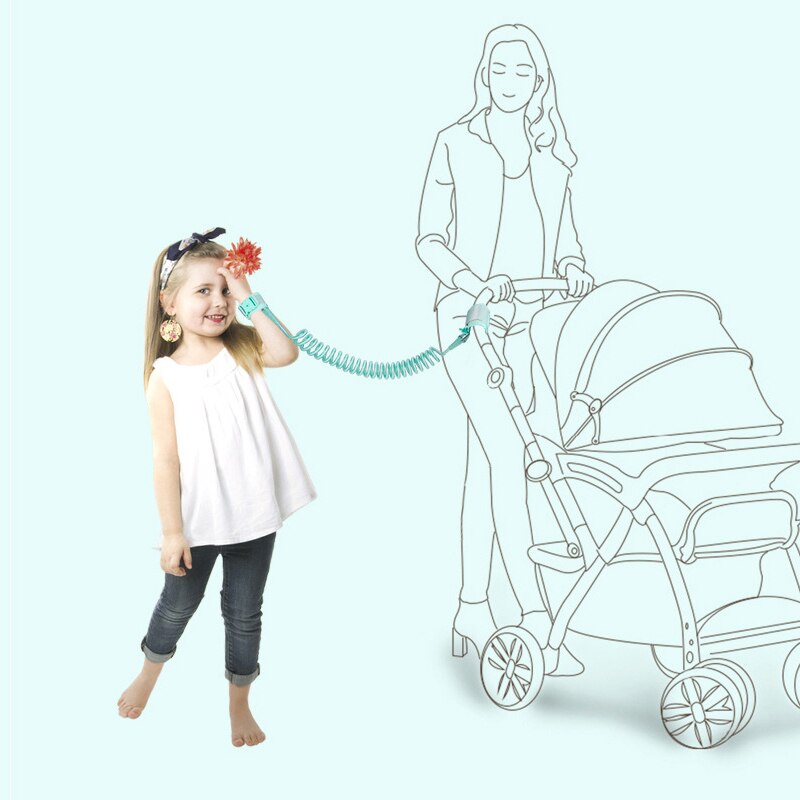 Opgraderinger kids anti lost wrist link toddler snor sikkerhedssele børn rem reb udendørs walking håndbælte band baby walker