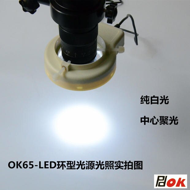 USB 32pcs White LED Bulbs Adjustable Lights Bright Lamps Biological Stereo Microscope Light Source Ring Lamp 3-5W AC100-240V