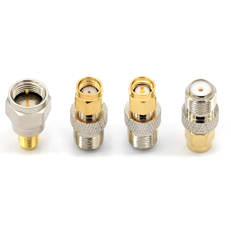 F-Type Male To SMA Female Coaxial Adapter – Straight Connector For RF Projects & Antenna Setups