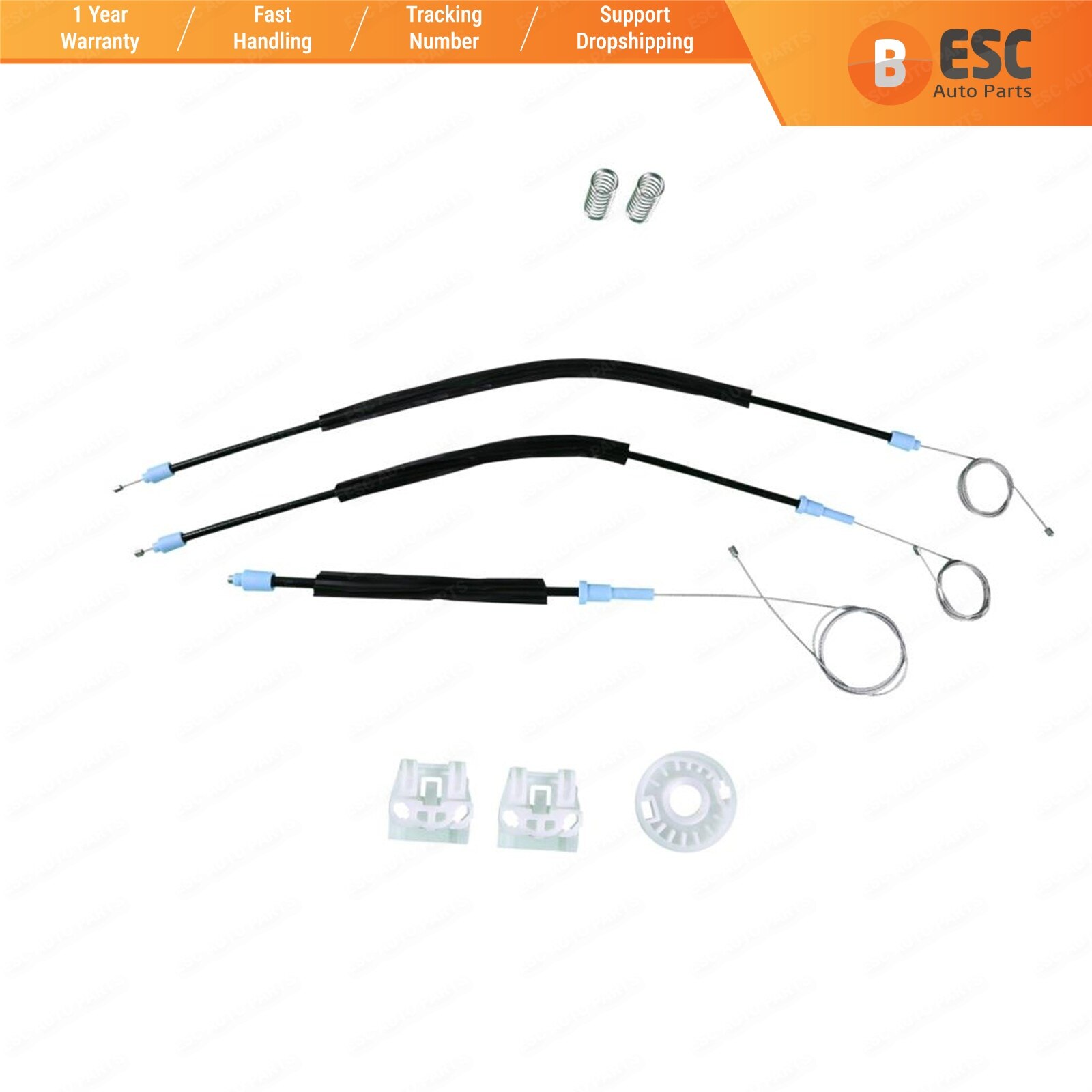 Esc EWR524 Venster Regulator Reparatie Kit Linker Of Rechter Deur Voor Vw Golf MK4 Coupe 2/3 Deur