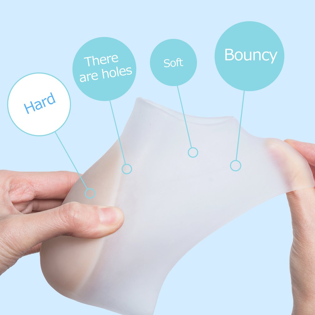 Voet Hak Protector Verhogen Siliconen Half Binnenzool Insert Onzichtbare Verhooging Pad Anti-Crack Unisex Voetverzorging