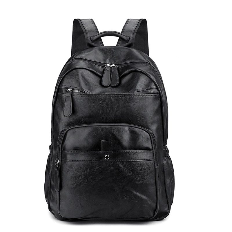 Homens mochilas de couro do plutônio do vintage portátil mochila moda masculina alta qualidade jovens couro