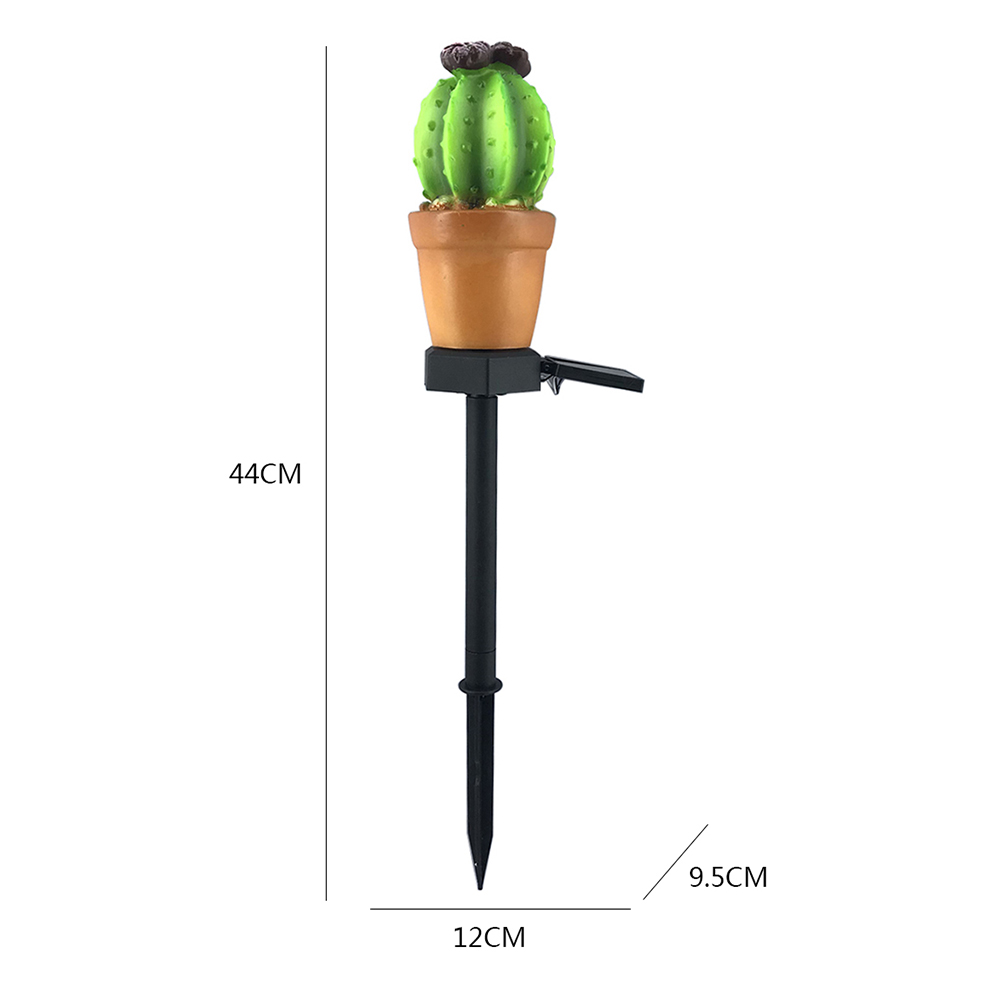 Sensor de luz para jardín lámpara de Control exterior, lámpara Solar LED de Cactus, lámpara de Sensor de luz impermeable para iluminación de jardín y patio: C