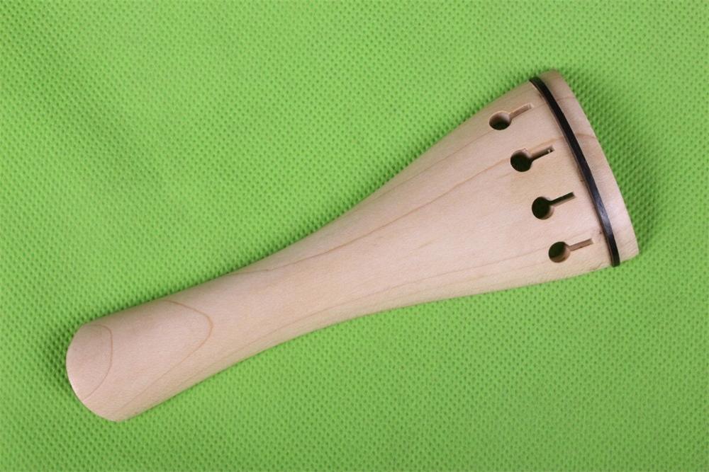 1Sets 4/4 Viool Onderdelen Natural Maple Wood Viool Accessoires Peg Staartstuk