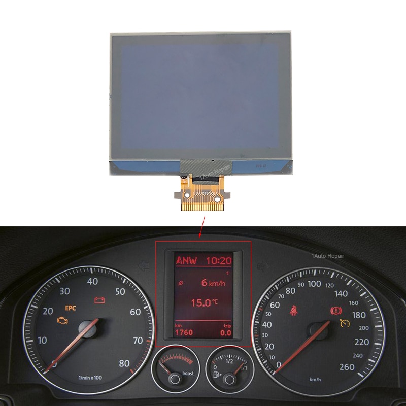 Dashboard LCD Screen Display For Instrument Cluster For VW Golf V MK5 Jetta Touran Passat EOS US Model VDO Pixel Repair