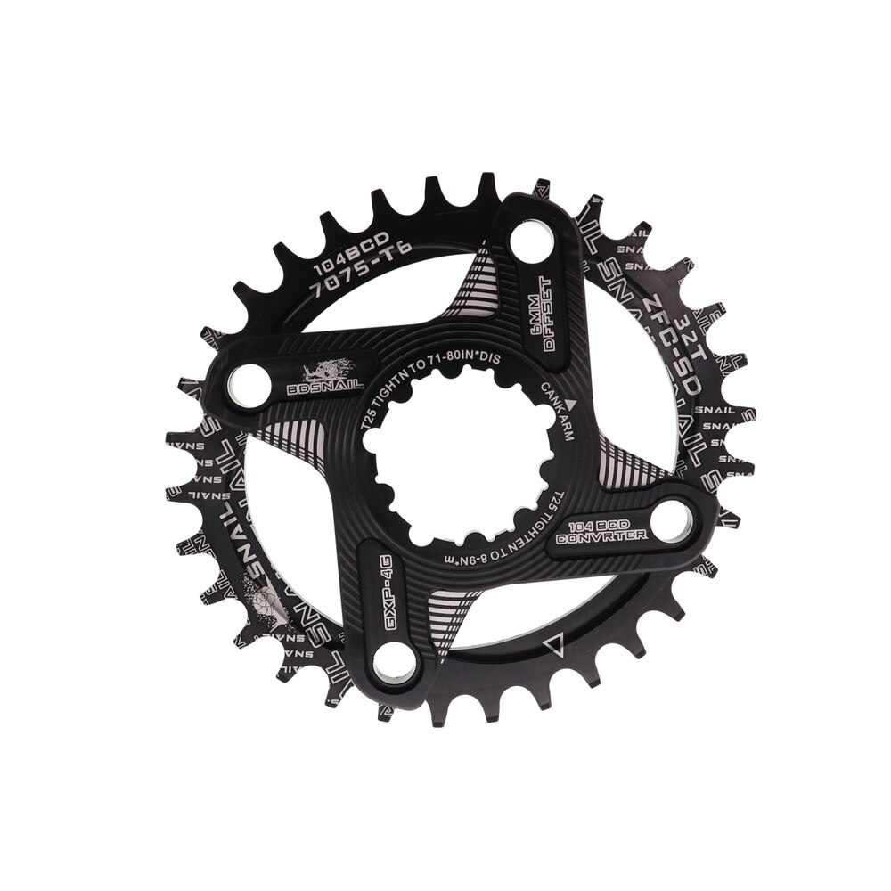 Caracol plato ovalado 6mm Offset GXP XX1 águila X01 GX X1 X0 X9 sram DM 32T 34T 36 38 MTB bicicleta de carretera directa Monte