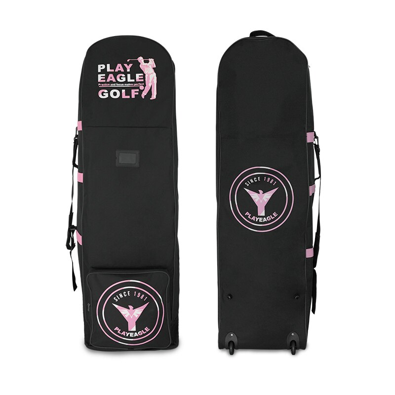 Playeagle Golf Luchtvaart Tas Met Wielen Opvouwbare Dubbele Rits Lichtgewicht Trolley Cover Met Sluizen Golf Reistas