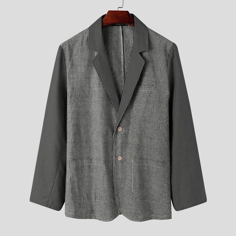 Otoño hombres Blazers Harajuku manga larga Streetw... – Vicedeal