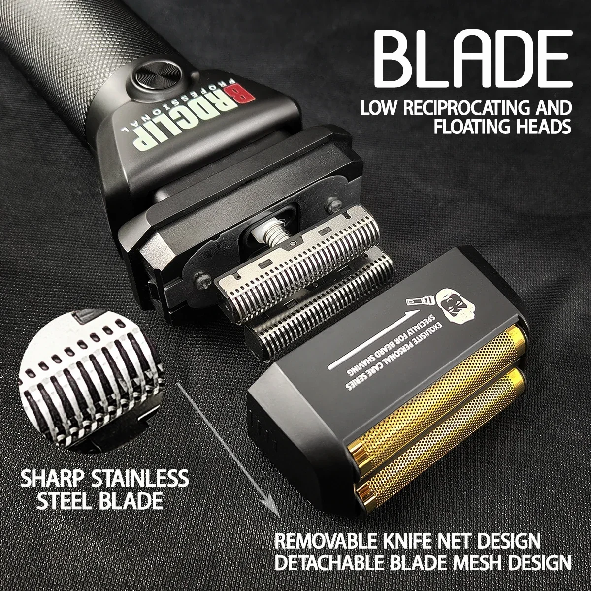 BRDCLIP 363 7000 tr/min Double anneau rasoir alternatif 2025 nouvelle tondeuse à cheveux professionnelle LED affichage Machine blanchisseur couteau à barbe