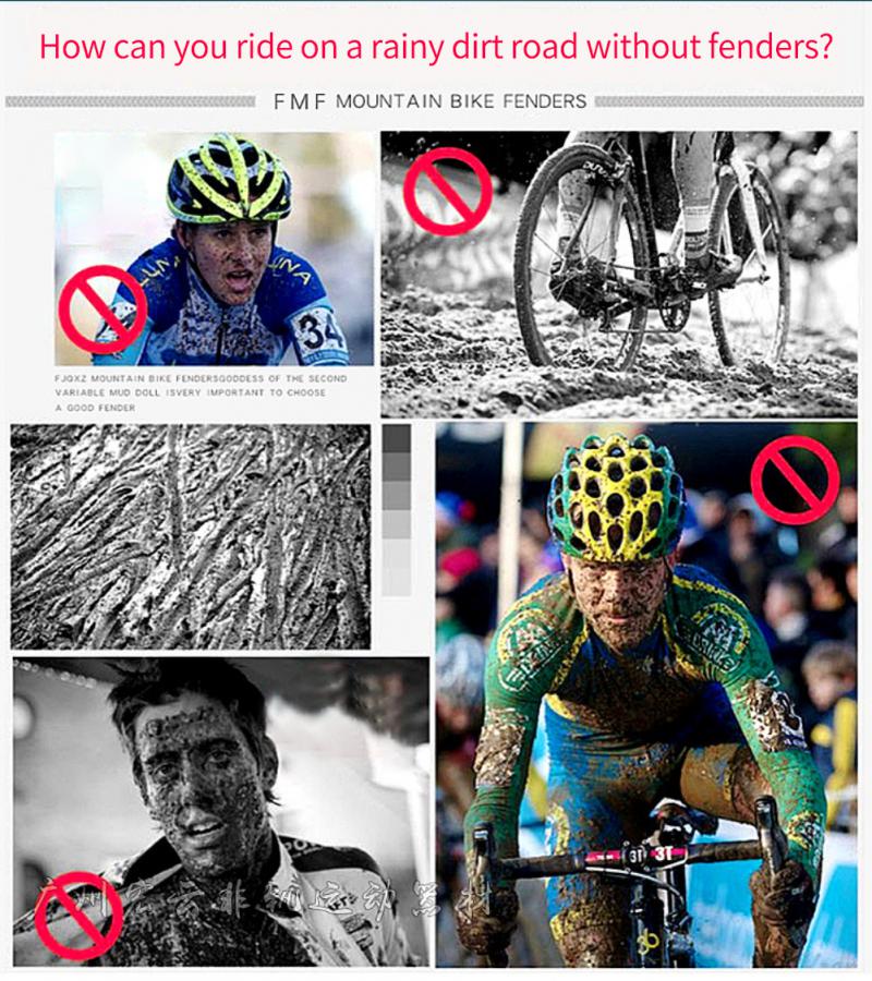 Cykelskärmar mountainbike död cykel förlängd fender landsvägscykel turcykel lera förutom lera kakel cykling cykel del