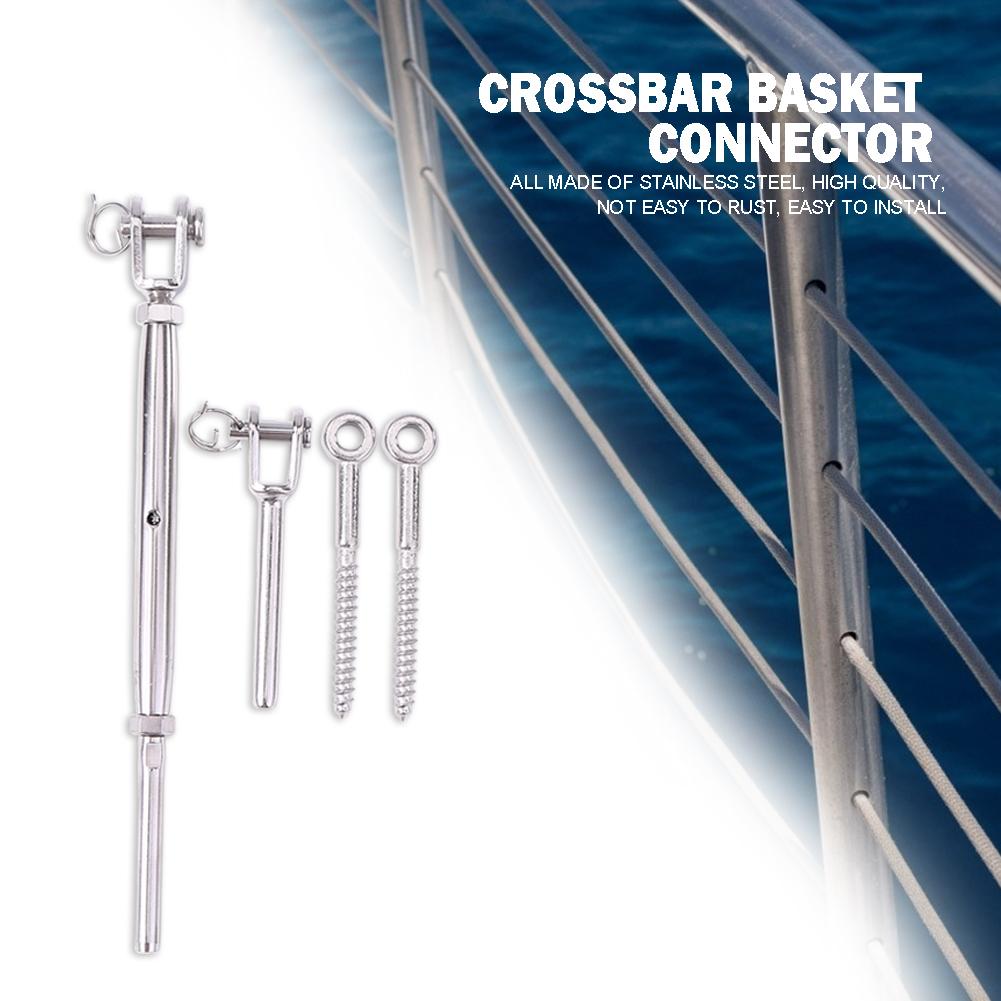 Toggles Tension Turnbuckle Screw Set Guardrail Adjustable Rope Fitting 1/8 inch Stainless Steel Wire Railing Accessories