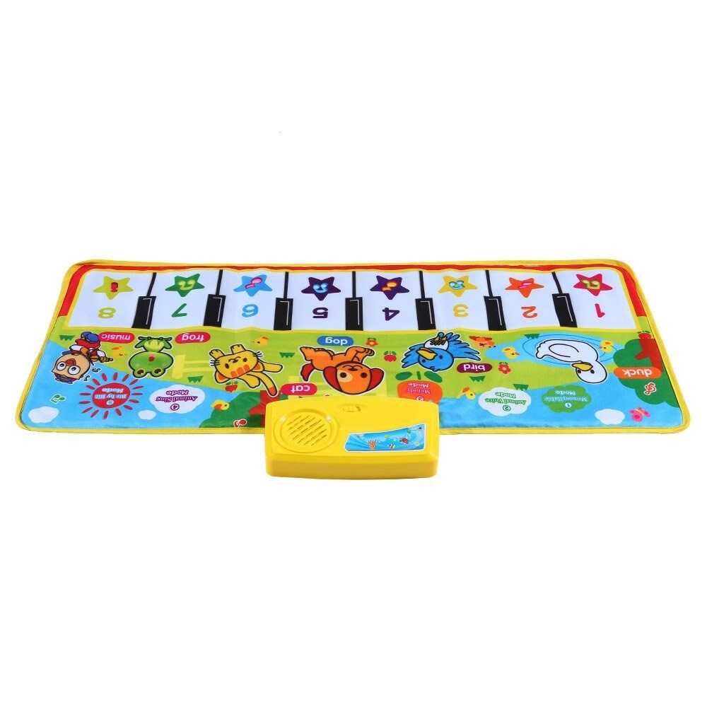 Colorful Musical Learning Mat Flash Tappeto Musicale Coperta Tocco di Pianoforte Giocattolo per I Bambini Del Bambino