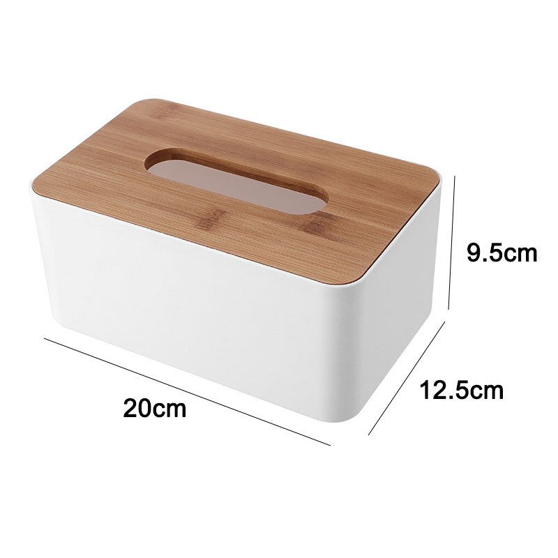 Bamboo Tissue Boxes Desktop Paper Towel Dispenser Living Room Plastic Remote Control Storage Box Napkin Holder Wipes Containers: B-3    450
