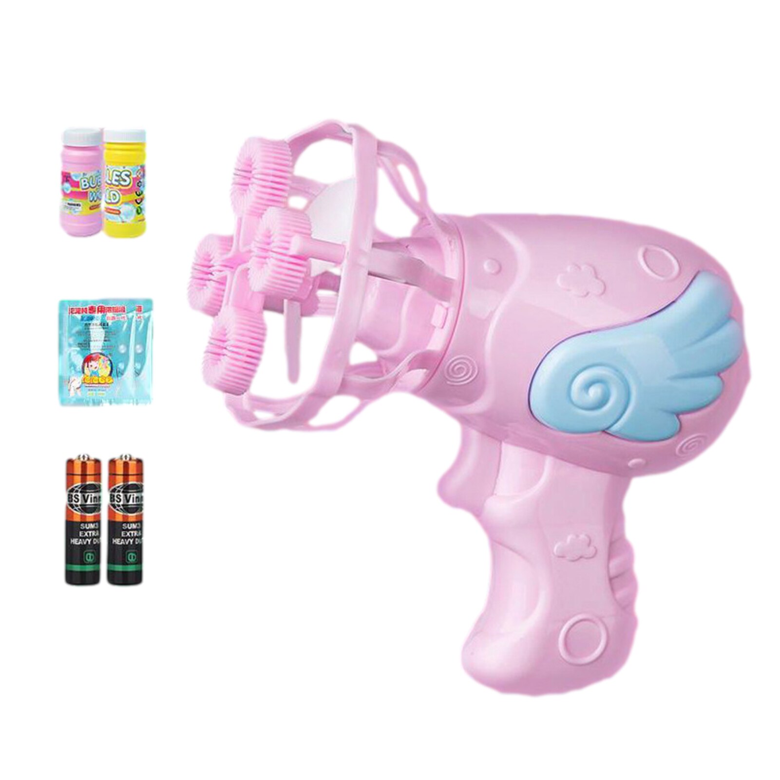 Stijl Bubble Schieten Speelgoed, Automatische Bubble Blower, Zomer Outdoor Kinderen Fun Speelgoed # W: Pink