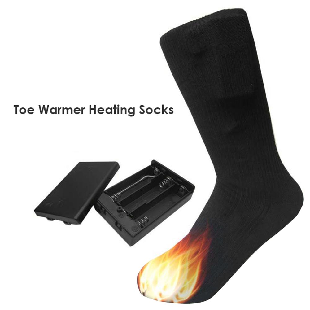 Calcetines deportivos resistentes al desgaste, calientes, eléctricos, recargables, para deportes de esquí al aire libre,